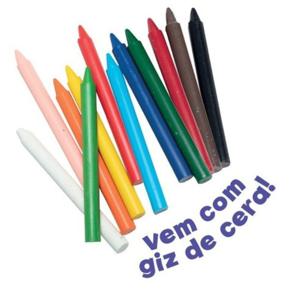 Bolsinha Para Pintar Com Glitter E Giz De Cera Lavável - Toyster Bolsinha Para Pintar Com Glitter E Giz De Cera Lavável - Toyster